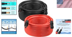 High-Quality 50FT 8AWG Solar Extension Cable – Double Insulation & Rated