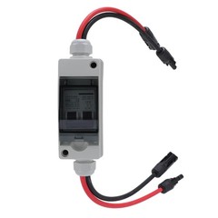 Solar Panel Disconnect Switch 30A DC AC Shut Off 2 Poles Outdoor Home Miniatu…