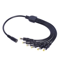 1 to 6 Solar Charging Cable 5.5×2.1mm 5.5×2.5mm for Efficient Power Supply