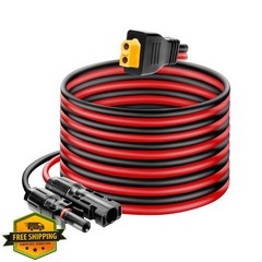 Ansoufien Solar to XT60 Cable 10ft 10AWG