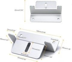 4 Pack Z Brackets for Solar Installation | Lightweight Aluminum & Steel Design