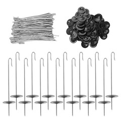 100 Packs Solar Panel Guard Clips, Stainless Steel Wire Fence Fasteners6030