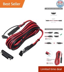 Durable 25FT SAE Extension Cable with Polarity Reverse Adapter – Easy Connect