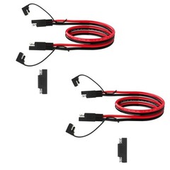 SAE 10AWG Extension Cable 1FT for Solar Panel RV Battery Automotive Marine,2 PCS