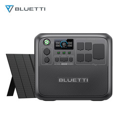 BLUETTI AC200L 2048Wh 2400W Portable Power Station+350W Solar Panel for Backup