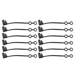 Pack of 12 Sturdy PVC Solar Connectors Caps for Protecting Outdoor Connectors