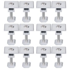 12Pcs Solar Panel Middle Clamp 35mm Aluminium Solar Panel Mount Mid Clip USA