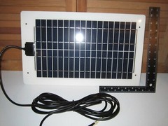 10W HEAVY-DUTY White STAINLESS STEEL Solar Panel – RV & SAILBOAT – NO GLASS!
