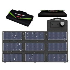 X-DRAGON 70W Monocrystalline Foldable Solar Panel for Generator Tablet Cellphone