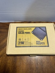 Rocksolar Foldable Solar Panel/ 21W Mono2Crystalline High Egfficiency M-RSSP21