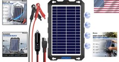 7.5W Waterproof Solar Battery Charger for Cars, RVs, Boats – Smart & Safe