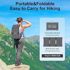 45W Portable Solar Panels for Camping, IP67 Foldable Small Solar Charger EP-45W