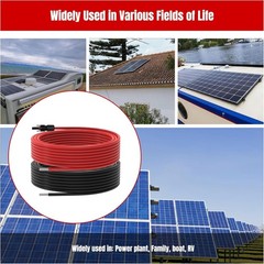 40Feet 10AWG Solar Panel Extension Cable for RV Boat Hom (10 AWG-40Ft)