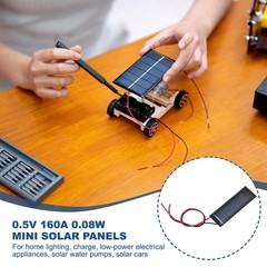 5 Pcs 0.5V 0.08W 160mA Mini Solar Panels, Small Polycrystalline Solar Cell Pa…