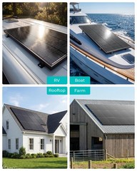 ECOBOSS 100W TÜV Certification Solar Panel, NType 16BB 25.8% Efficiency