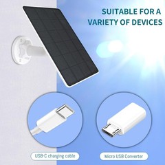 Solar Panel for Blink , 5W Solar Panel Charger IP65 Weatherproof with Blink O…