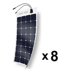 ***100W x8 = 800W Flexible Authentic SunPower Solar Panel for RV, and Camping***