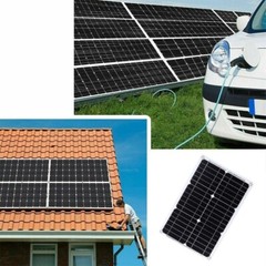 300W Watt Flexible 18V Mono Solar Panel Home RV Rooftop Camping Off-Grid Power