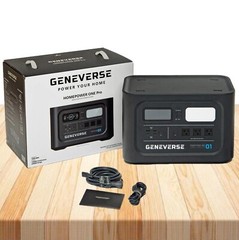 Geneverse HomePower One PRO 1210Wh Solar Generator LiFePO4 Battery Power Station