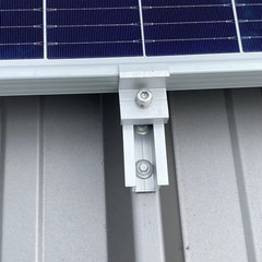 10Pcs Solar Photovoltaic Bracket Aluminum Alloy Clamp for Solar Module Solar Pan