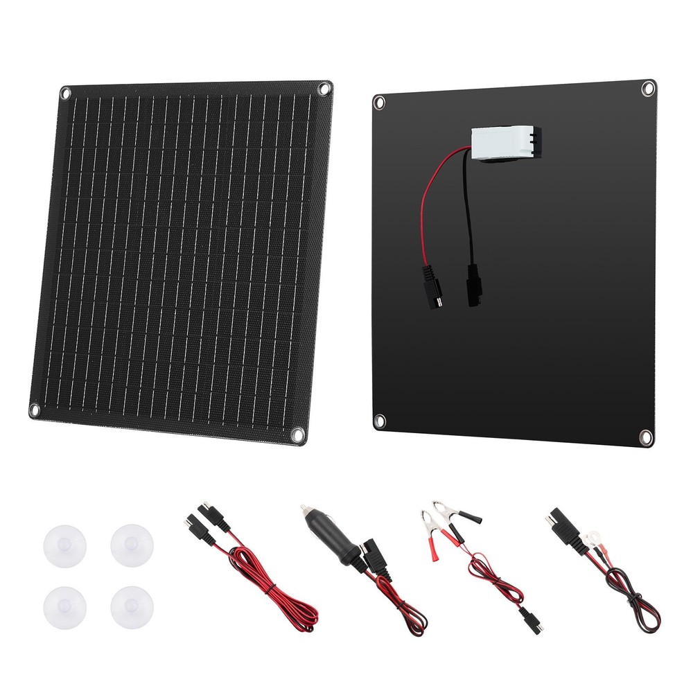 12V Solar Panel Battery Maintainer IP67 for RV Boats