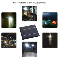 Portable Polycrystalline Solar Panel 3W 5V Fast Charger for Outdoor Use