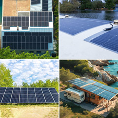 Solar Panel T Branch Connector 1 Male to 4 Female and 1 Female to 4 Male MC4 Cab