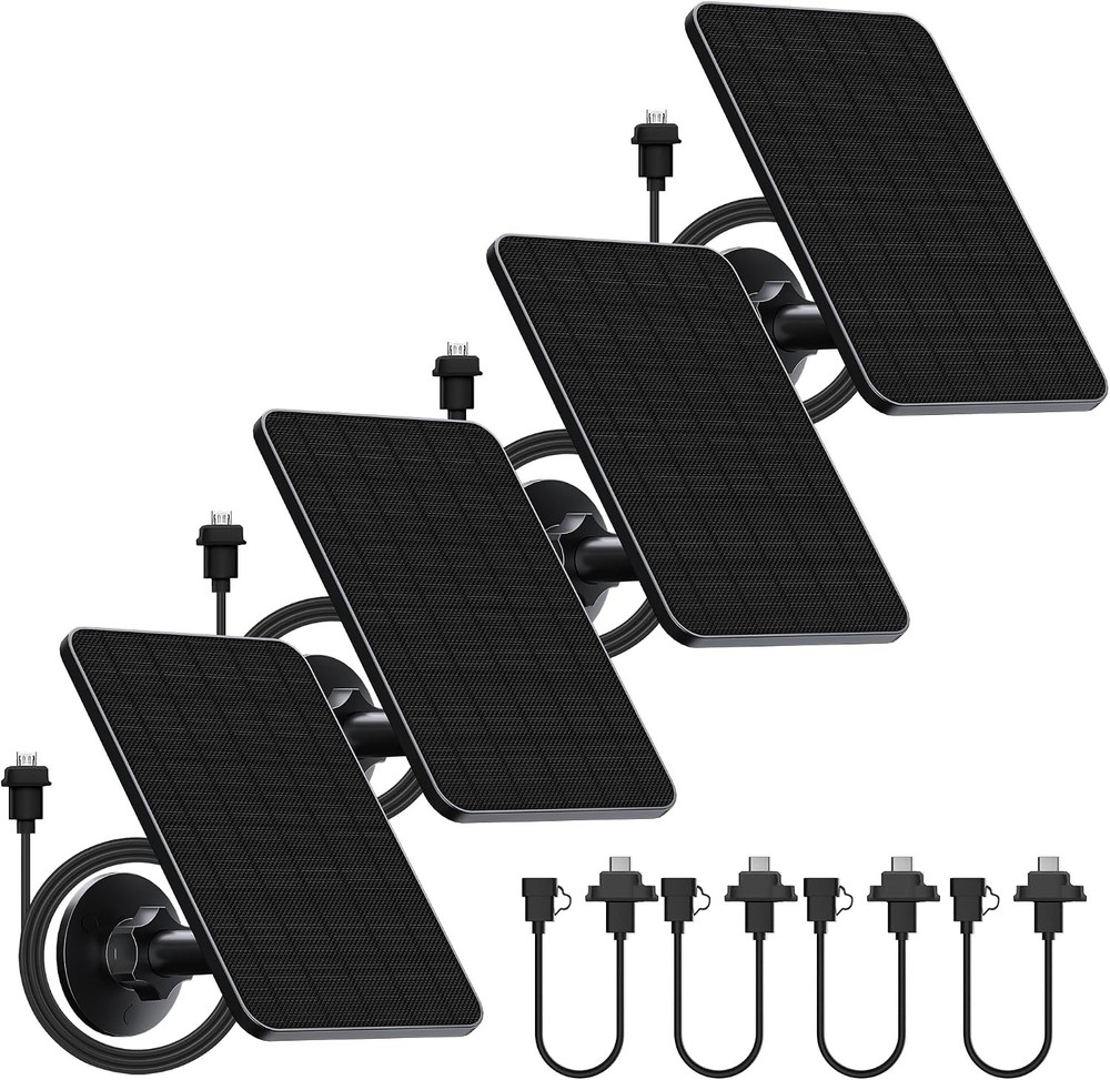 4 Pack Solar Panel for Blink Outdoor 2K+/4(4th Gen)/(3rd Gen) XT3