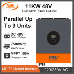 Solar Inverters 6.2KW 11KW 48Vdc Built 120A 150A MPPT Solar Charge Controller 22