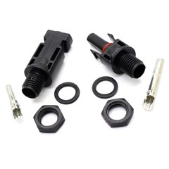 Pair of photovoltaic connectors 30A male female solar panels 4-6mmq