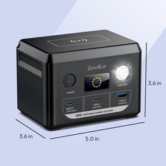 100W Portable Power Station, 30000mAh LiFePO4 Battery, USB C Fast Charge, Outdoo