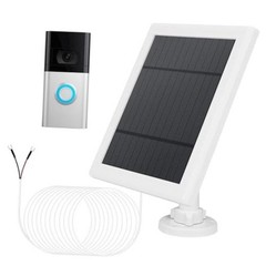 Solar Panel for Ring Doorbell 5W 12V Solar Charger Pefect for Ring Video