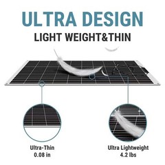 150W Watt Solar Panel Kit Charging Off-Grid Battery 12V Power RV Home Boat Camp