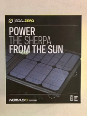 Goal Zero Nomad 13 / The Sherpa Solar Panels
