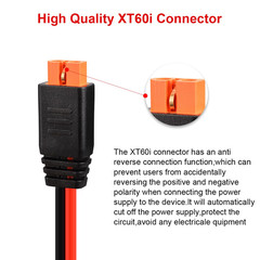 10AWG Solar to Xt60I Charging Cable Solar Panel Extention Cable for Portable Pow