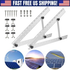 28 Inch Solar Panel RV Tilt Mount Brackets Roof Flat Surface Adjustable Frame US