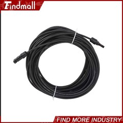 Findmall Red+Black W/ M4 Connector Solar Panel Wire Cable Weatherproof 20M 4mm²