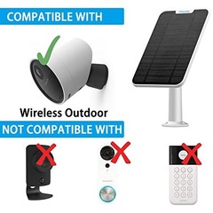 4W Solar Panel Charger for Outdoor Security Camera, 13.1ft Waterproof Cable, IP6