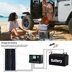 6000W Solar System DC12V to 110V/220V Off-Grid Inverter System 100A ControllerXz