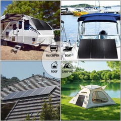 400W 200W Mono Solar Panel Kit Portable Power Camping Home RV Battery Charge