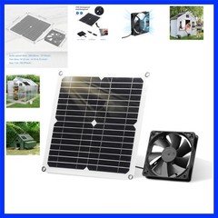 Solar Panel Fan Kit, 12W Weatherproof Solar Panel with DC Fan for Small Chick…