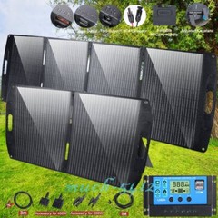 100W 200W Mono Solar Panel Kit 12V Battery Charging Power RV Home Off-Grid Boat