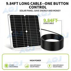 High-efficiency Monocrystalline Silicon Solar Panel Fan kit, 30W Solar Powered