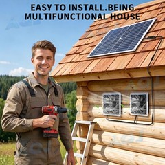 High-efficiency Monocrystalline Silicon Solar Panel Fan kit, 30W Solar Powered