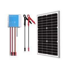 Newpowa 30 Watts 24V Waterproof Off Grid Solar Panel Kit, Battery Trickle Cha…