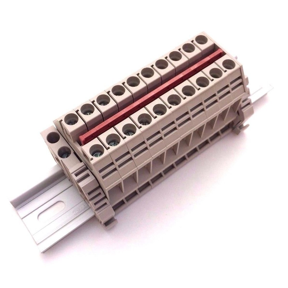 Dinkle Solar Combiner DK6N 10 Gang Connector DIN Rail Terminal Blocks, 8-20 A…
