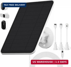 Solar Panel Charger for Arlo Essential Series,Go 2,Pro 6XL/6/5S/3,Ultra Series,W