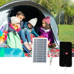 2W 5V Small Solar Panel with USB DIY Monocrystalline Silicon Solar Cell K8V2