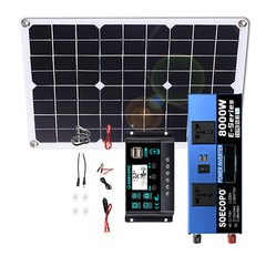 8000w 110v Solar Full Kit Inverter 300W Solar Panel Home 100A Controller