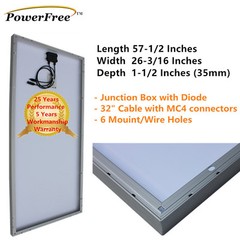 MonoPlus Solar Off Grid 150w 150 Watt Panel Charging Kit for 12v Battery RV Boat